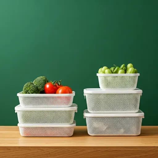 food boxes with vegetables